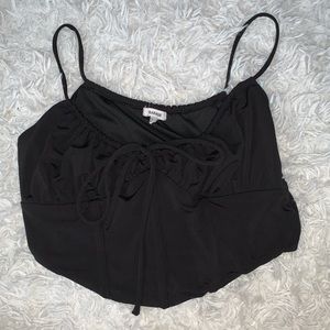 GARAGE Black Corset Top